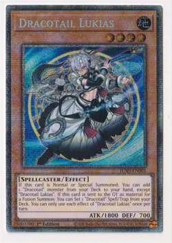Yugioh! - Dracotail Lukias - JUSH-EN001 - Starlight 1st ED - NM/M PACK FRESH - Image 1