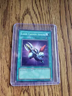 Yugioh LOB-089 Laser Cannon Armor Unlimited Legend of Blue Eyes White Dragon NM - Image 1