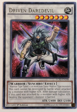 Yugioh TCG - 1x Driven Daredevil - LC5D-EN248 - LP - 1st Edition - Rare - 2014 - Image 1