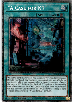 Yugioh "A Case for K9" JUSH-EN040 Starlight 1st Ed NM/M PACK FRESH - Image 1