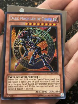 Yugioh Dark Magician Of Chaos LCYW secret Rare Unlimited Edition VLP/NM - Image 1