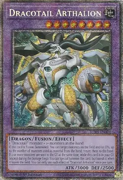 YUGIOH Dracotail Arthalion JUSH-EN006 Starlight 1st ED - NM/M PACK FRESH - Image 1