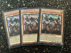 Yugioh 3x Blazing Cartesia, The Virtuous MP23 Prismatic Secret Rare 1st Ed NM - Image 1