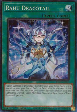 YUGIOH - Rahu Dracotail JUSH-EN009 - Collector's Rare 1st Ed NM/M PACK FRESH - Image 1
