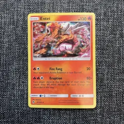 Entel 47/214 Lost Thunder Cracked Ice Holo Pokemon Card LP - Image 1