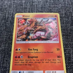 Entel 47/214 Lost Thunder Cracked Ice Holo Pokemon Card LP - Image 2