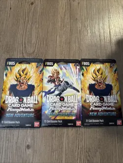 Dragonball Super Card Game Fusion World Cards FB05 Lot of 3 Booster Packs NEW - Image 1
