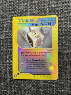 Metal Cube 01 129/147 Pokemon Card Pokemon TCG Aquapolis Reverse Holo VLP - Image 1