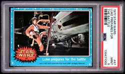 1977 Topps Star Wars #47 Luke Prepares for the Battle PSA 9 MINT Non-sport Card - Image 1