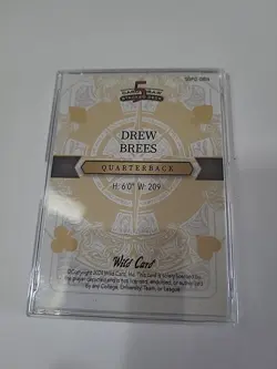 2024 Wild Card 5 Card Draw Drew Brees Purple J◇ 4/4 - Image 2