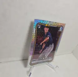 2026 Bowman Chrome Jacob Misiorowski Mojo Refractor #35 Rookie Card Brewers - Image 2