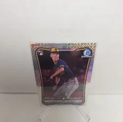 2026 Bowman Chrome Jacob Misiorowski Mojo Refractor #35 Rookie Card Brewers - Image 5