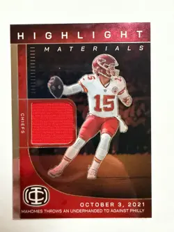 Patrick Mahomes II 2025 Panini Icon Collection - Highlight Materials Patch #HM-3 - Image 1
