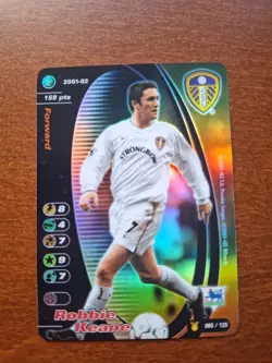 2001 Wizards Of The Coast Robbie Keane Foil Title Race Card - Image 1