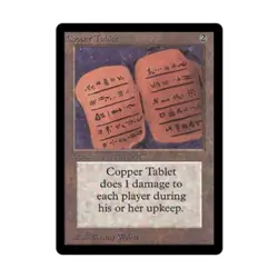 WotC MtG Beta Copper Tablet (U) VG - Image 1