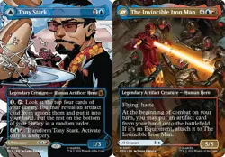1x (350) Tony Stark // The Invincible Iron Man - BORDERLESS SCENE MTG Marvel Sup - Image 1
