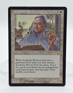 Academy Rector Urza's Destiny 1/143 Rare White Cleric Regular English 1999 MTG - Image 1
