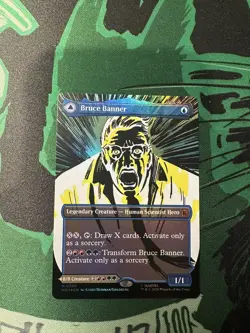 Bruce Banner / The Incredible Hulk #390 M Foil - Marvel - MTG - Borderless - NM - Image 1