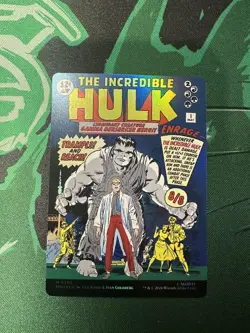 Bruce Banner / The Incredible Hulk #390 M Foil - Marvel - MTG - Borderless - NM - Image 2