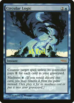 MTG Foil Friday Night Magic 2006 Promo Circular Logic MINT - Image 1