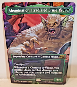 Abomination, Irradiated Brute Marvel Magic the Gathering Full Art MTG NM - Image 1