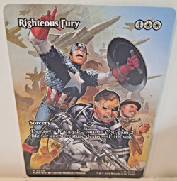Righteous Fury Marvel Magic the Gathering MTG Full Art NM - Image 1