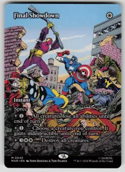 Final Showdown (Borderless) Mythic Marvel Universe Eternal-Legal 45 MTG NM 2025 - Image 1