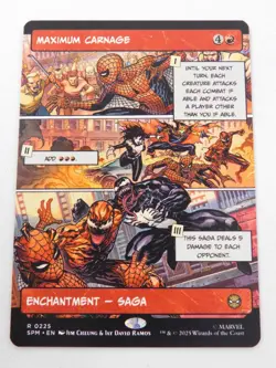 Maximum Carnage Non-Foil Borderless 0225 Spider-Man Magic the Gathering Rare - Image 1