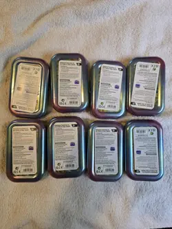 Pokemon Prismatic Evolutions EMPTY Mini Tins Costco (8) Complete Set Just Tins - Image 2