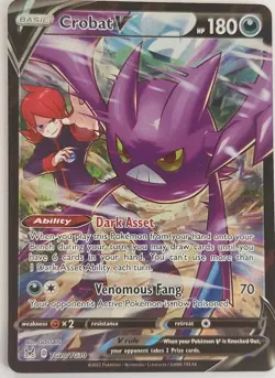 Pokemon TCG Crobat V Lost Origin Trainer Gallery TG20/TG30 Holo Ultra Rare - Image 1