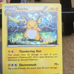 Raichu (Cracked Ice Holo) 49/162 Pokemon BREAKthrough Deck Exclusive - Near Mint - Image 2