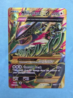 NICE M Rayquaza EX Shiny Full Art Holo 98/98 Pokemon TCG XY Ancient Origins - Image 1
