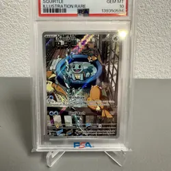 2024 POKEMON SCR EN-STELLAR CROWN ILLUSTRATION RARE #148 SQUIRTLE PSA 10 - Image 2