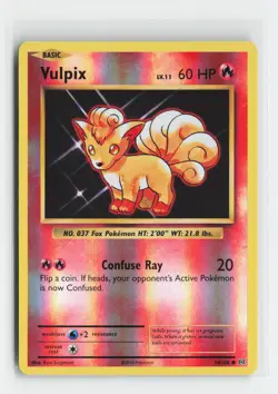 Vulpix 14/108 Common XY - Evolutions Reverse Holofoil Pokemon NM - Image 1