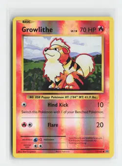 Growlithe 17/108 Common XY - Evolutions Reverse Holofoil Pokemon NM - Image 1