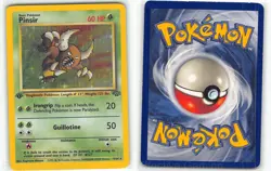 Pinsir 9/64 Holo Rare Jungle Pokemon 1st Edition Holo MP Himeno - Image 3