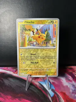 Pokemon TCG Pikachu 018/091 Reverse Holo Cosmos Costco Exclusive NM - Image 1
