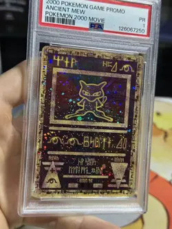 PSA 1 Ancient Mew 2000 Movie Game Promo SWIRL Holo Pokemon Card TCG - Image 1