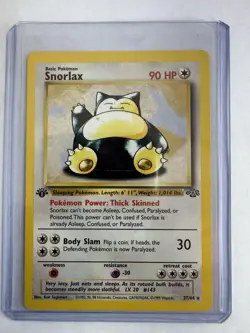 Wizards of the Coast Snorlax 27/64 Jungle 1st Edition 1999 Rare LP - Image 1