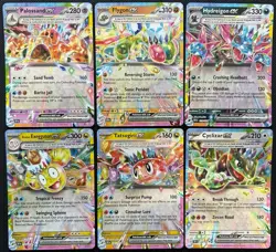 Pokemon TCG Surging Sparks - EX Tera Holo Lot (6) Tatsugiri Flygon Hydreigon + - Image 1