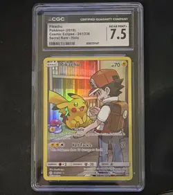 Pokemon TCG Pikachu 241/236 Sm-Cosmic Eclipse Secret Rare Holo 2019 CGC 7.5 - Image 1