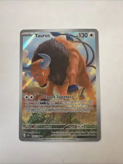 2026 Pokemon Chaos Rising EN Tauros Illustration Rare #096/086 - Image 1