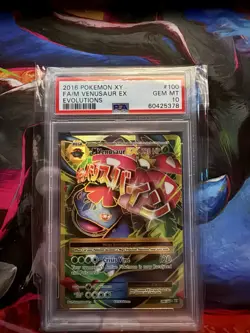Pokemon 2016 XY Evolutions M Venusaur EX Full Art Holo 100/108 PSA 10 - Image 1