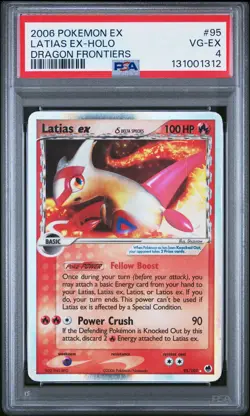 2006 POKEMON EX DRAGON FRONTIERS #95 LATIAS EX-HOLO PSA 4 - Image 1