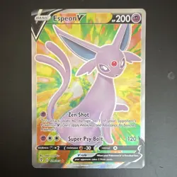 Pokemon TCG Espeon V 179/203 SWSH07 Evolving Skies Ultra Rare Full Art Holo EN - Image 1