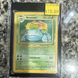 Wizards of the Coast Pokemon TCG Venusaur 15/102 Holo Rare 1999 English - Image 1
