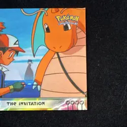 1st Printing Blue Logo - The Invitation - Pokemon 1999 Topps Movie - #13 - LP - Image 2