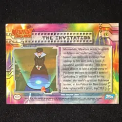 1st Printing Blue Logo - The Invitation - Pokemon 1999 Topps Movie - #13 - LP - Image 4