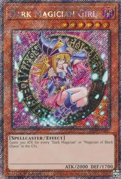 Yugioh! Dark Magician Girl (3rd Art) - RA04-EN107 - Platinum Secret Rare - 1st E - Image 1