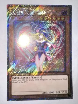 Yugioh Dark Magician Girl RA03-EN123 Platinum Secret Rare NM - Image 1